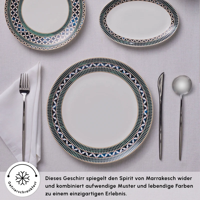 Karaca Forever Bone New Cordoba 53-Teiliges 12-Personen Geschirrset