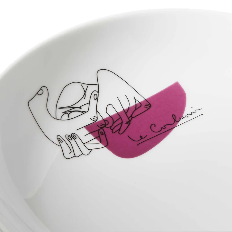 Porcelain Soup Plate Set SERVICE PRUNIER, designed by Richard Ginori for Cassina