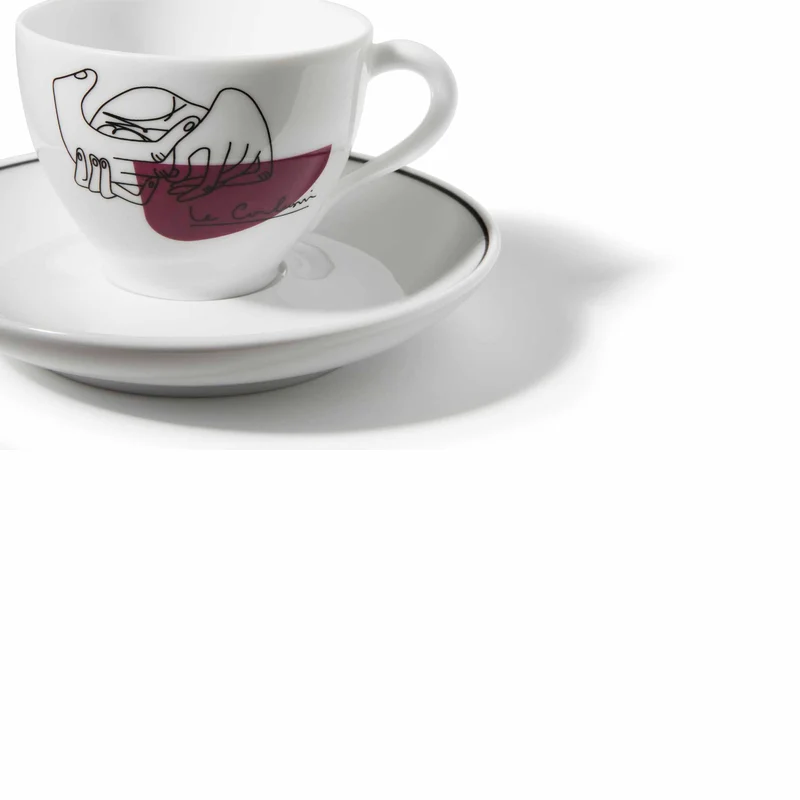 Porcelain Coffee Set SERVICE PRUNIER, designed by Richard Ginori for Cassina