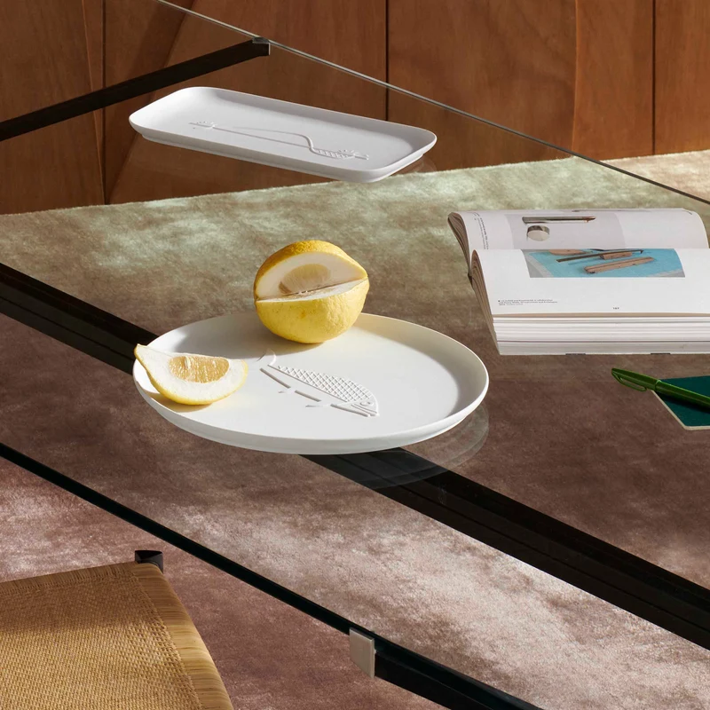 Round Porcelain Tray POISSON, designed by Richard Ginori for Cassina