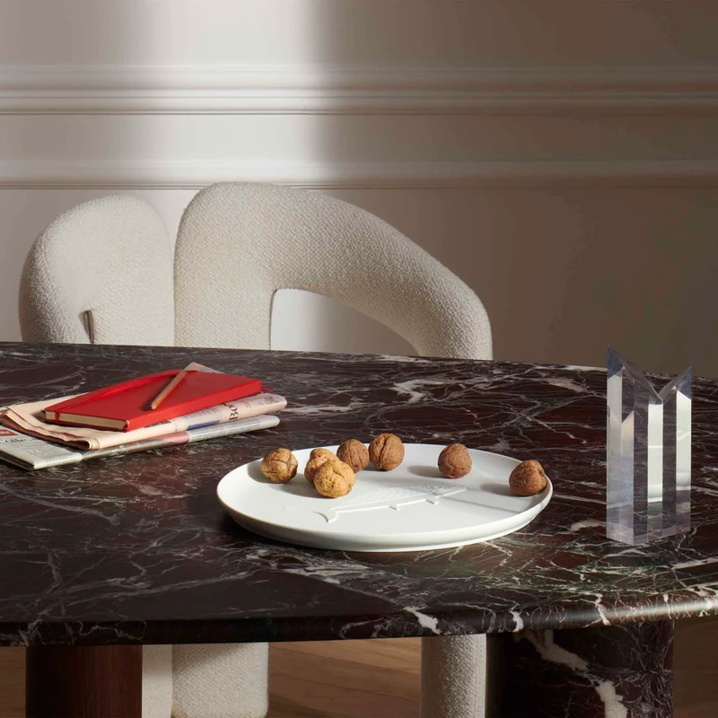 Round Porcelain Tray POISSON, designed by Richard Ginori for Cassina