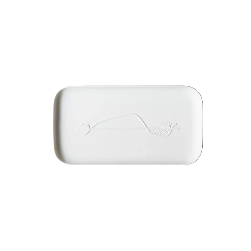 Rectangular Porcelain Tray LA COURSE DU SOLEIL, designed by Richard Ginori for Cassina