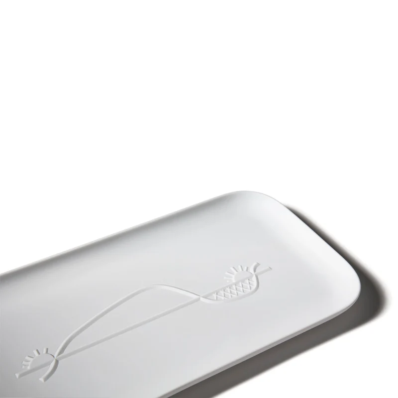 Rectangular Porcelain Tray LA COURSE DU SOLEIL, designed by Richard Ginori for Cassina