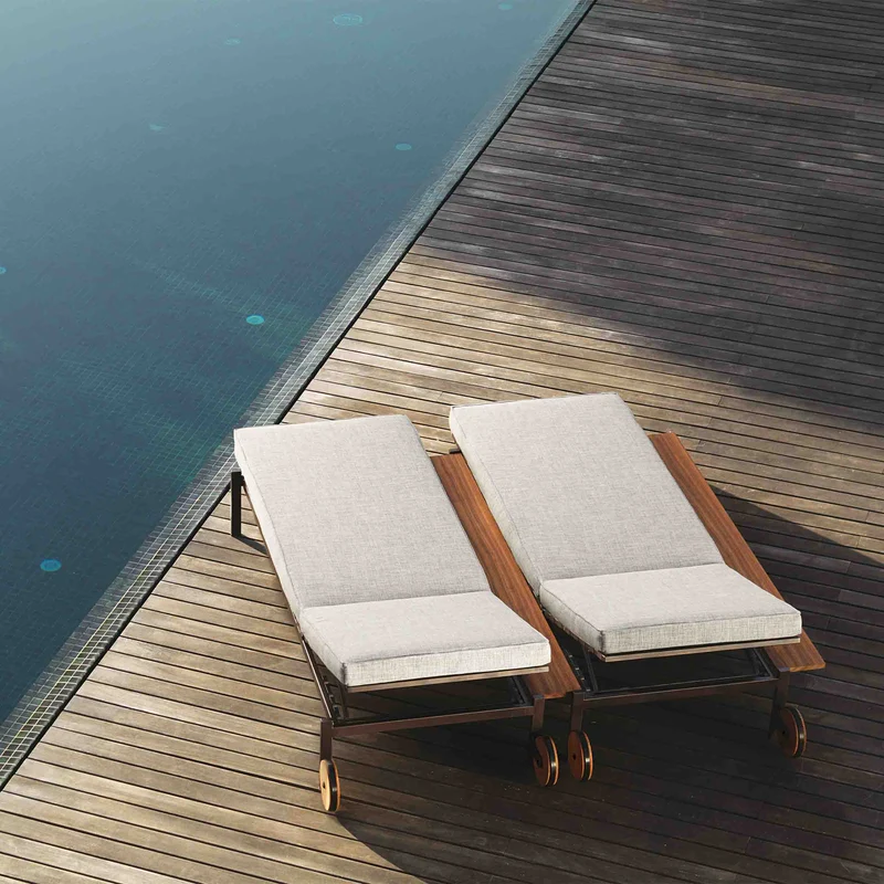 Outdoor Fabric Sunbed CASILDA by Ramón Esteve for Talenti