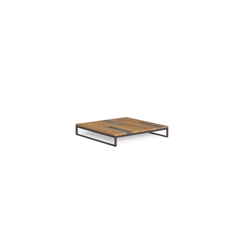 Outdoor Wood and Steel Coffee Table CASILDA by Ramón Esteve for Talenti
