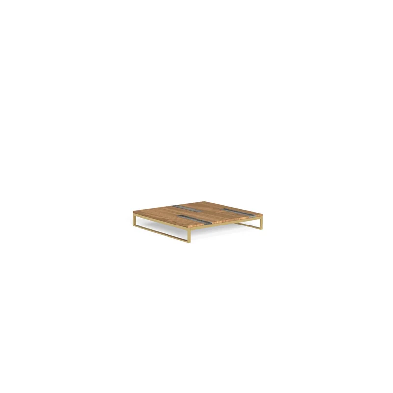 Outdoor Wood and Steel Coffee Table CASILDA by Ramón Esteve for Talenti