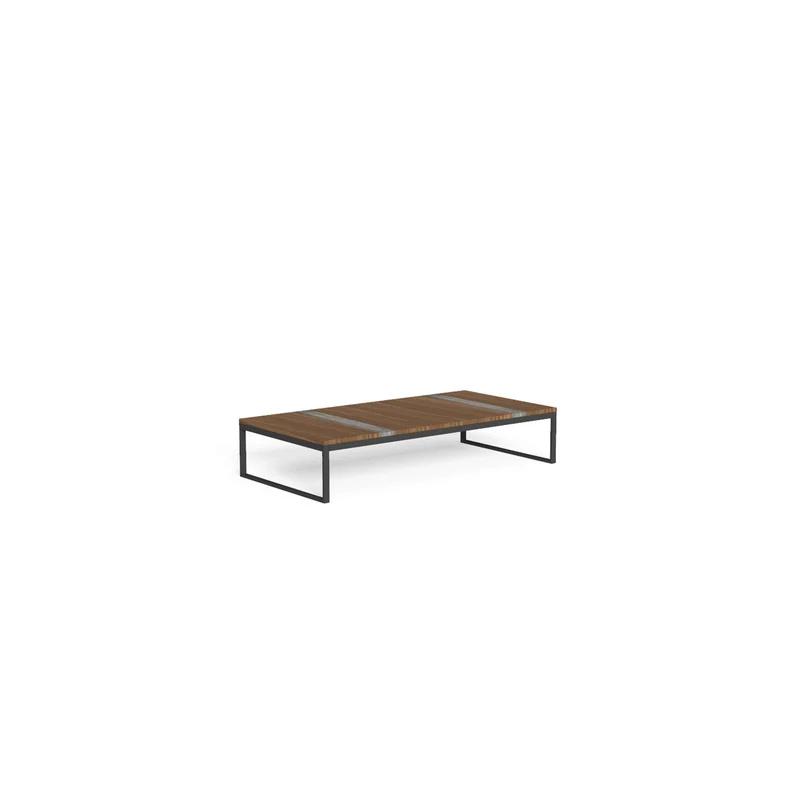 Outdoor Wood and Steel Coffee Table CASILDA by Ramón Esteve for Talenti