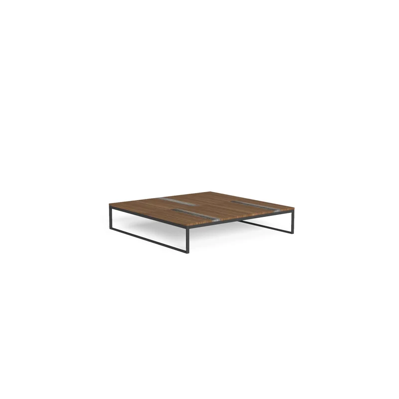Outdoor Wood and Steel Coffee Table CASILDA by Ramón Esteve for Talenti