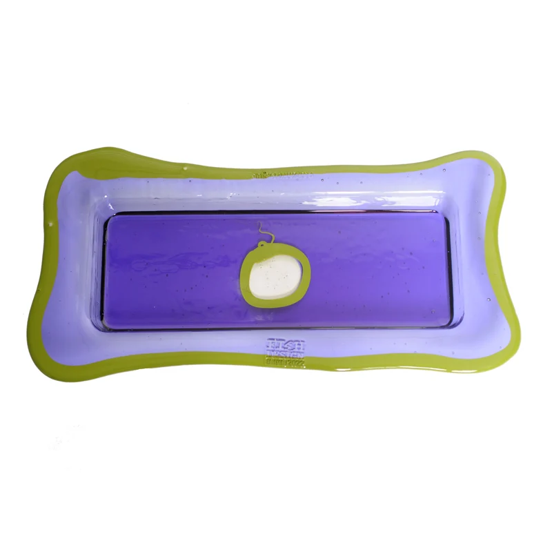 Resin Rectangular Tray TRY-TRAY Purple by Gaetano Pesce for Fish Design