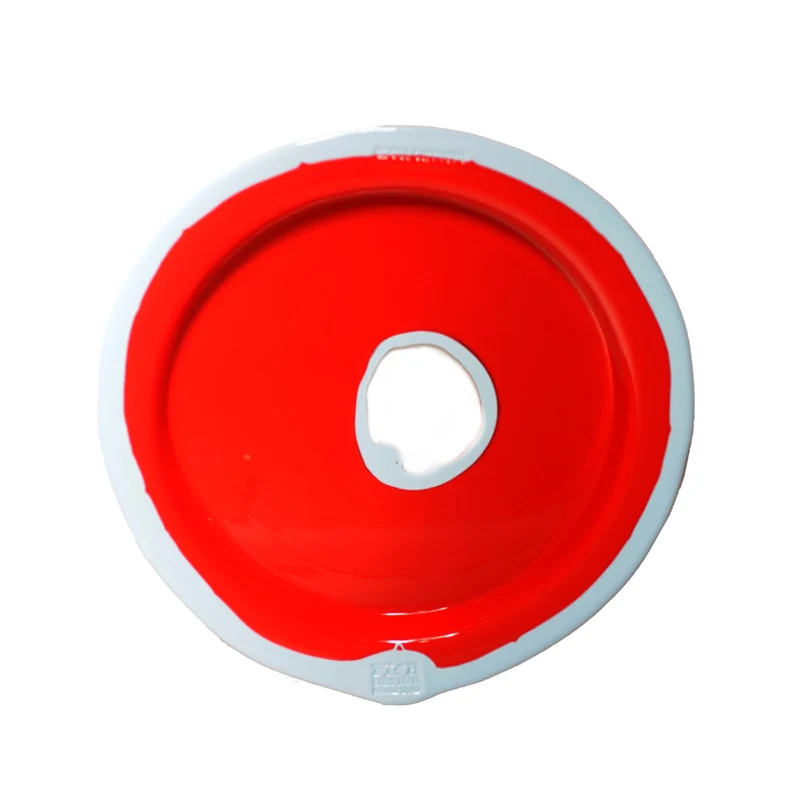 Resin Round Tray TRY-TRAY Red Set of Three by Gaetano Pesce for Fish Design