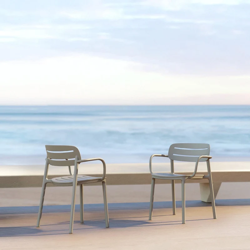 Outdoor Chair CROISETTE Set of Four by Serralunga