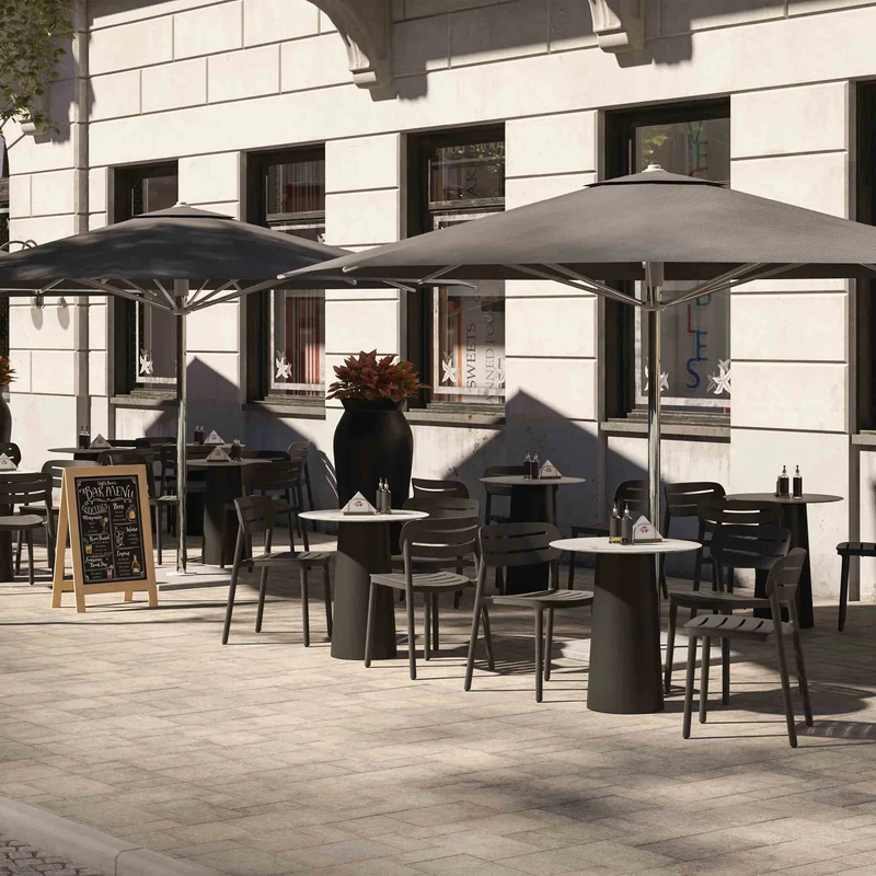Outdoor Chair CROISETTE Set of Four by Serralunga