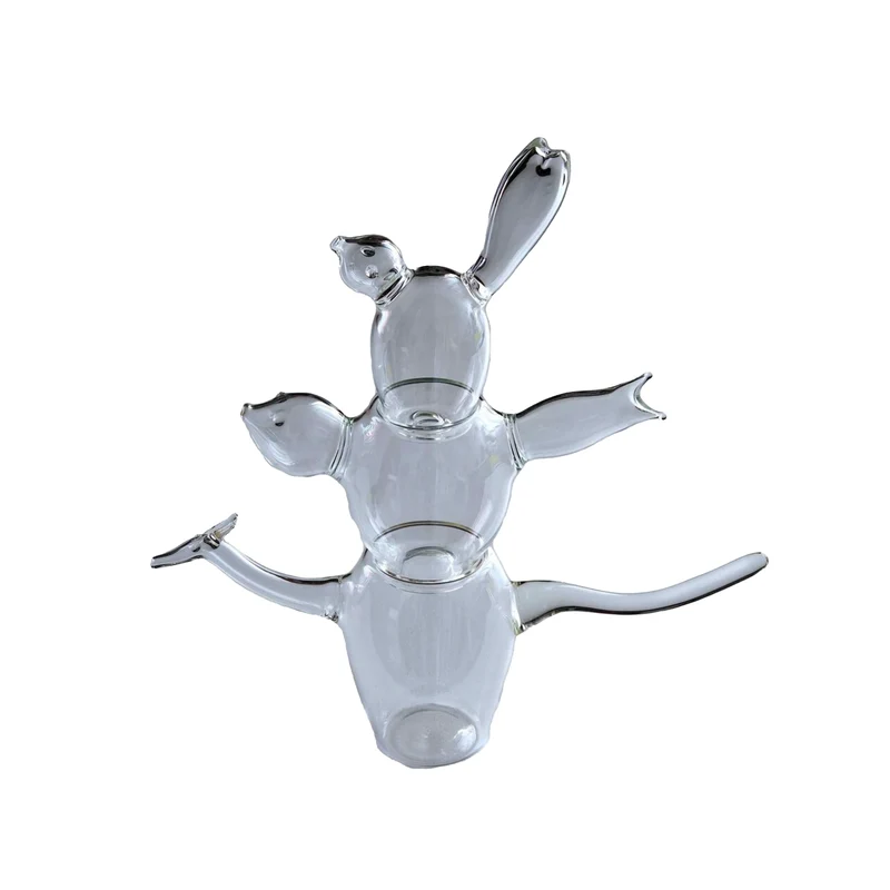 Glass Salad Dressing Set PARADISO TERRESTRE by Maria Christina Hamel for MikroDesign