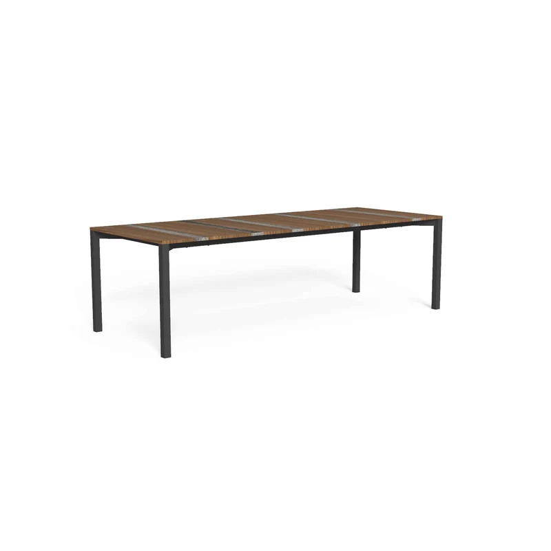 Outdoor Wood and Steel Dining Table CASILDA by Ramón Esteve for Talenti
