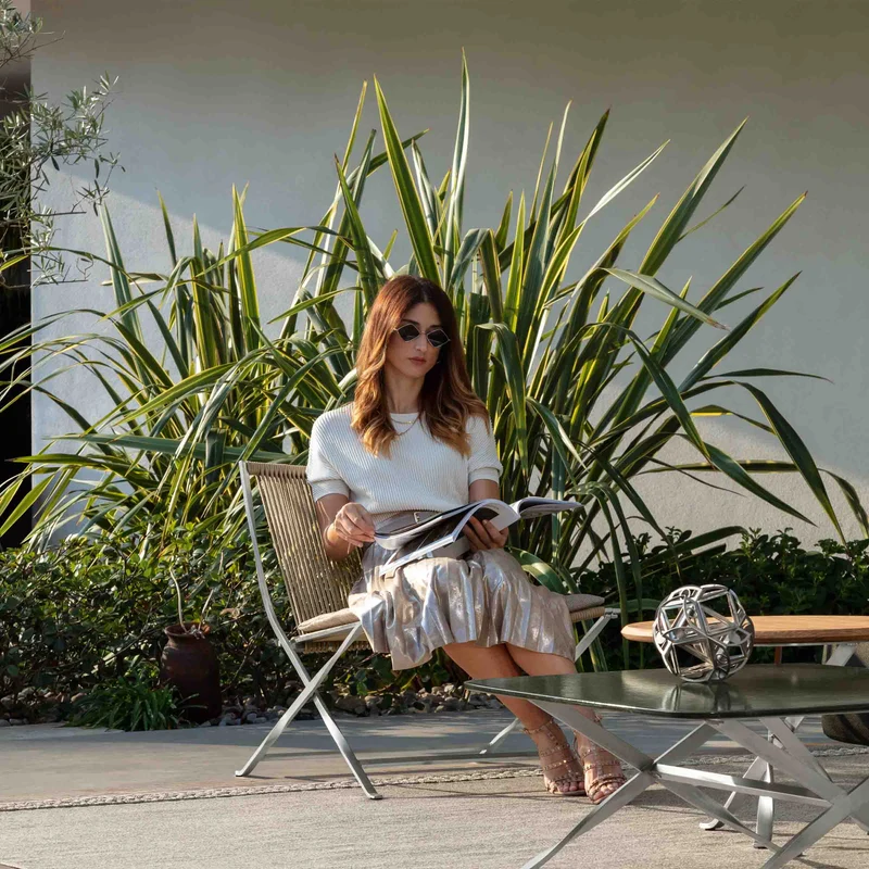 Outdoor Steel Coffee Table GEORGE by Ludovica + Roberto Palomba for Talenti