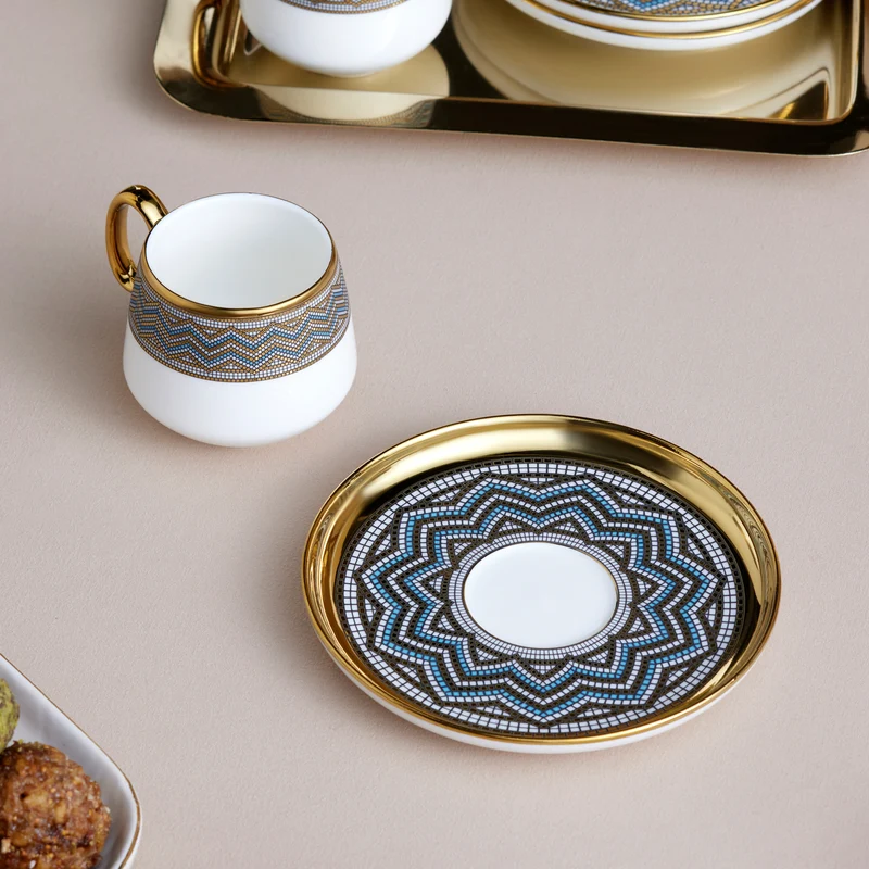 Karaca Suadiye Kaffeetassen-Set für 6 Personen, 90 ml