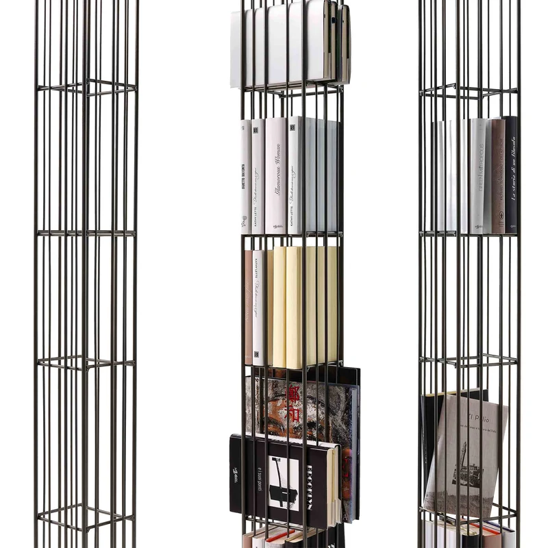 Metal Bookshelf METRICA TOWER by Ctrlzak for Mogg