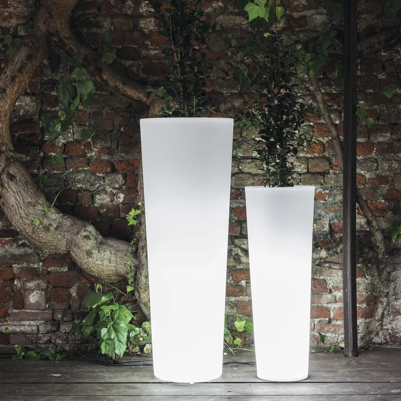 Outdoor Vase NEW POT with Light by Paolo Rizzatto for Serralunga