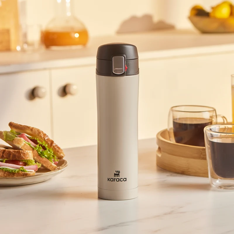 Karaca Pluton, Thermosflasche, 450ML, Creme