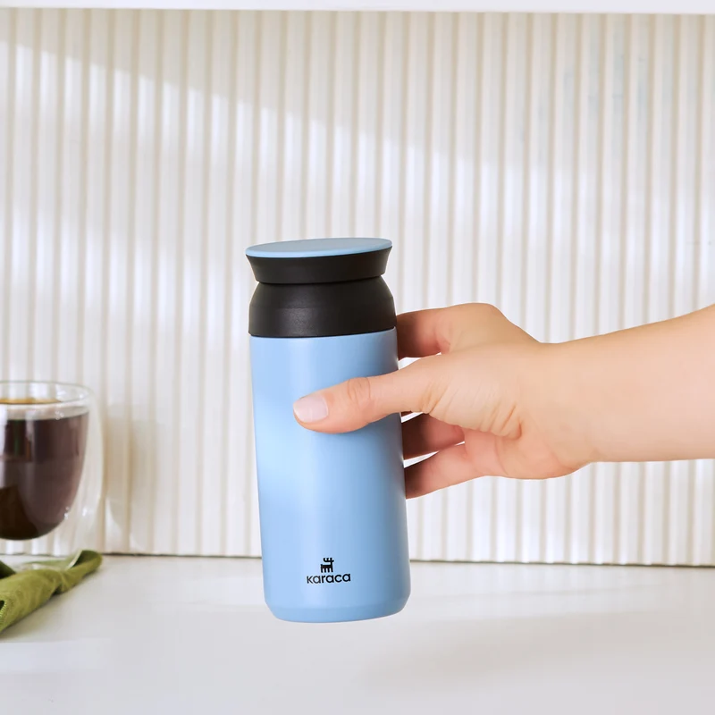 Karaca Rainbow Steel Auslaufsichere Thermoskanne 350 Ml Blau