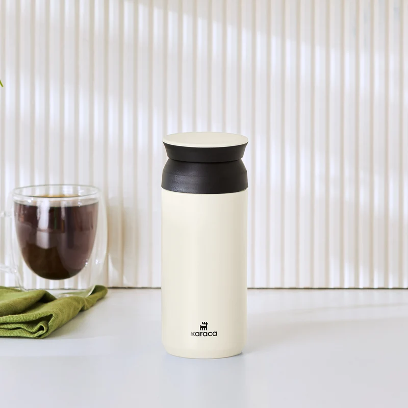 Karaca Rainbow Steel Auslaufsichere Thermoskanne 350 Ml Creme