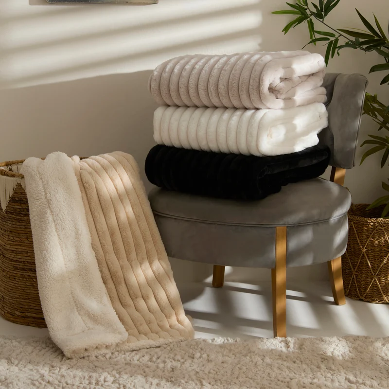 Karaca Rabbit Sher Einzelbettdecke Beige