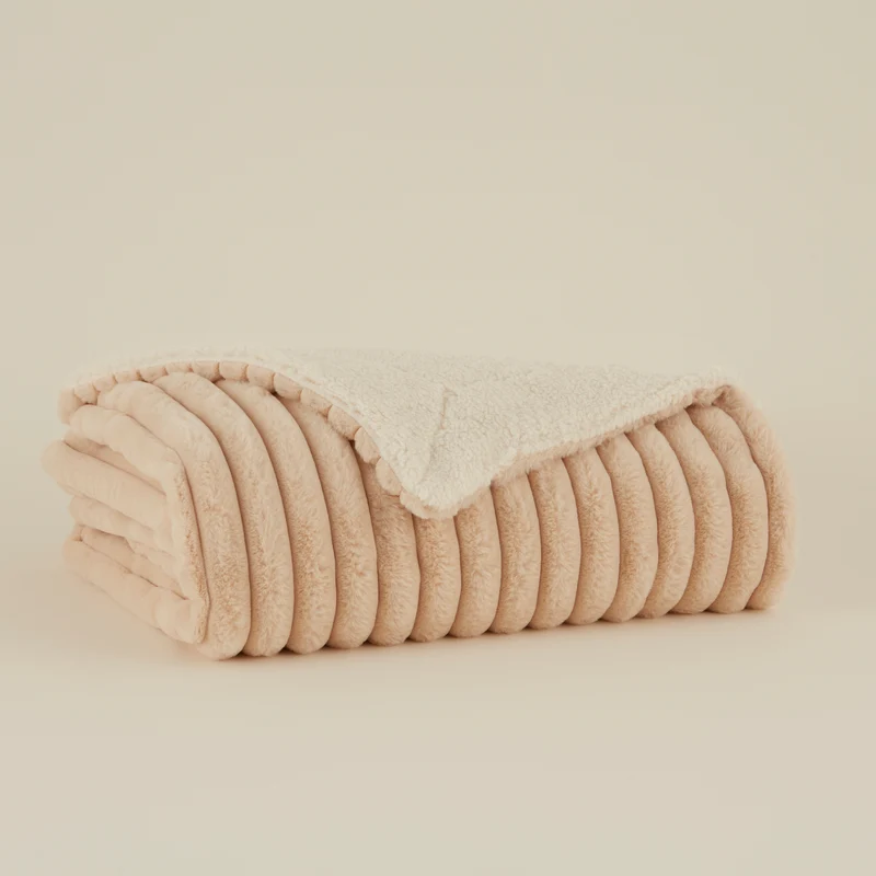 Karaca Rabbit Sher Einzelbettdecke Beige