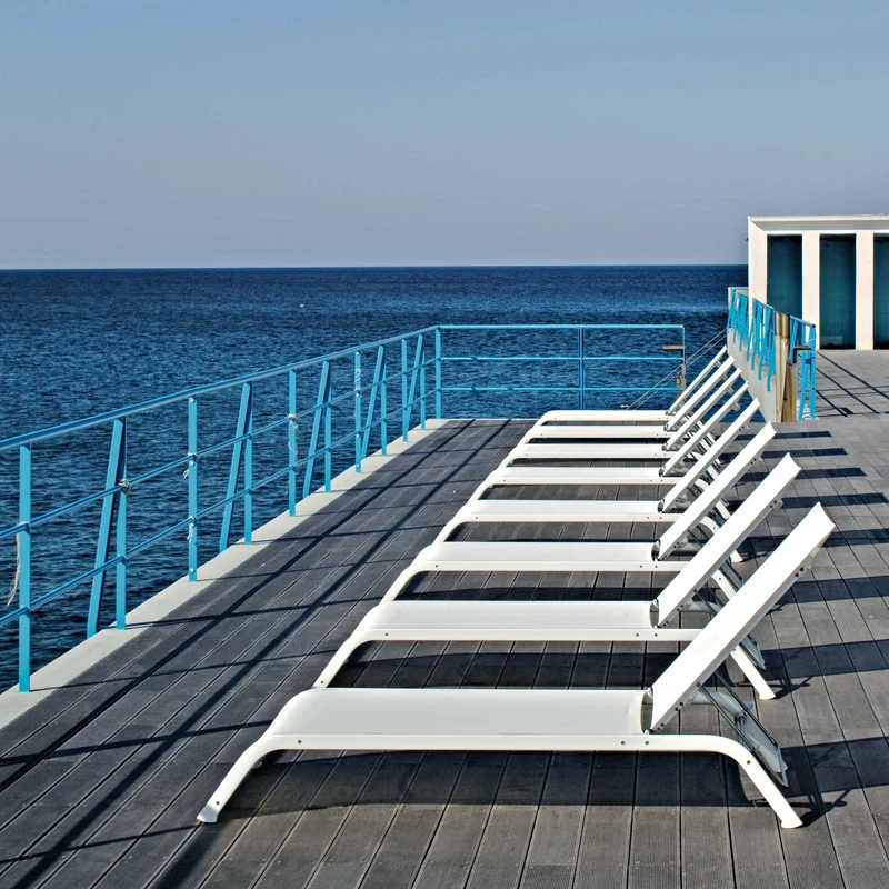 Sunbed LAZY Set of Two by Michel Boucquillon for Serralunga
