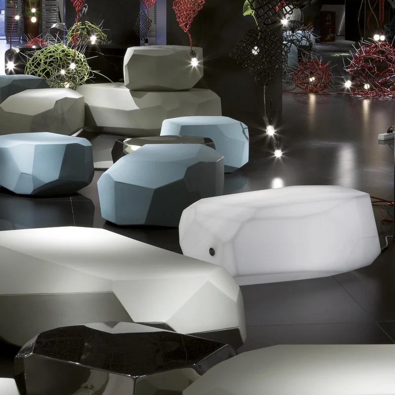 Outdoor Coffee Table METEOR with Light by Arik Levy for Serralunga