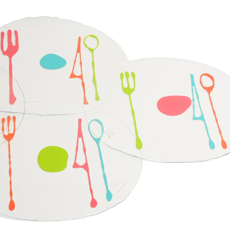 Placemat TABLE-MATES Clear Set of Four by Gaetano Pesce for Fish Design