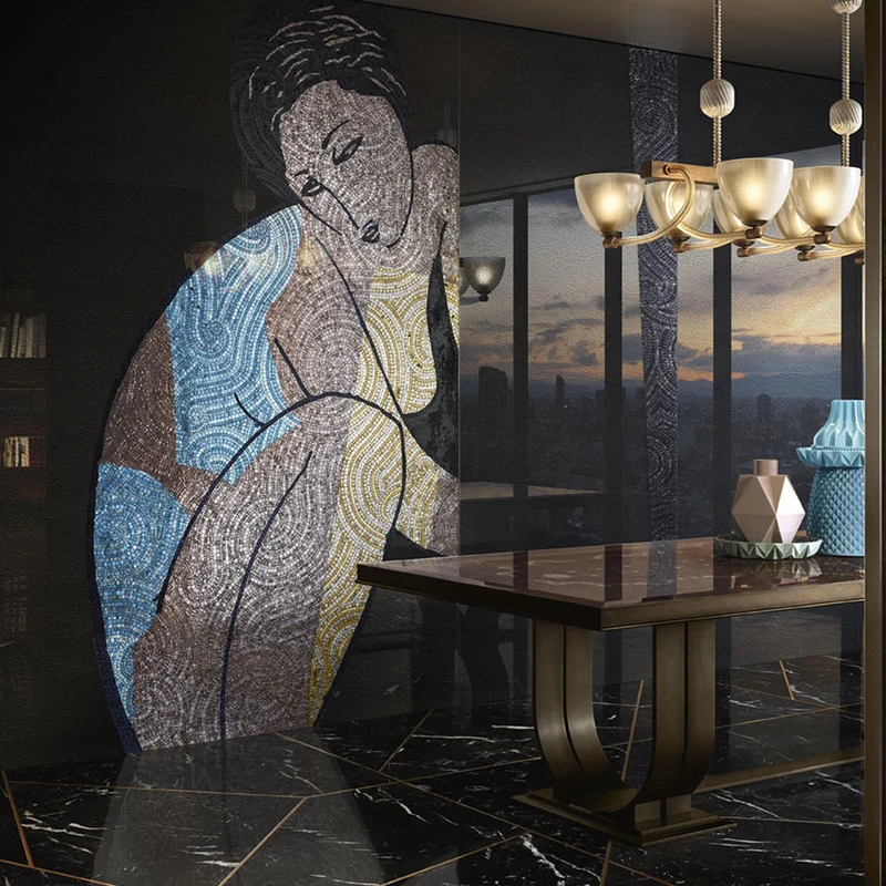 Vetrite Glass Mosaic Decorative Panel LA PENSUESE by Sicis