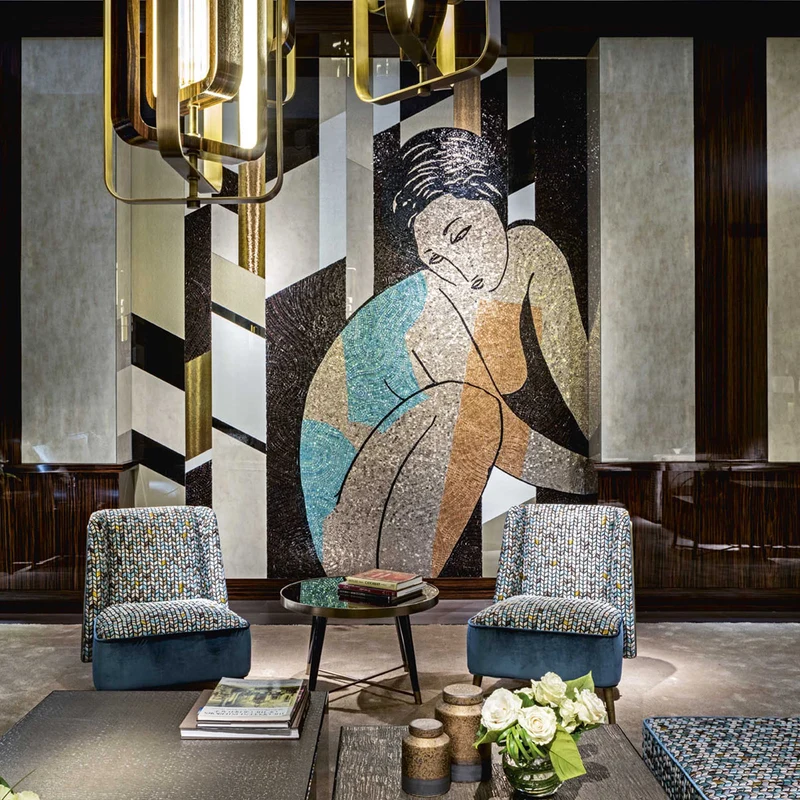 Vetrite Glass Mosaic Decorative Panel LA PENSUESE by Sicis