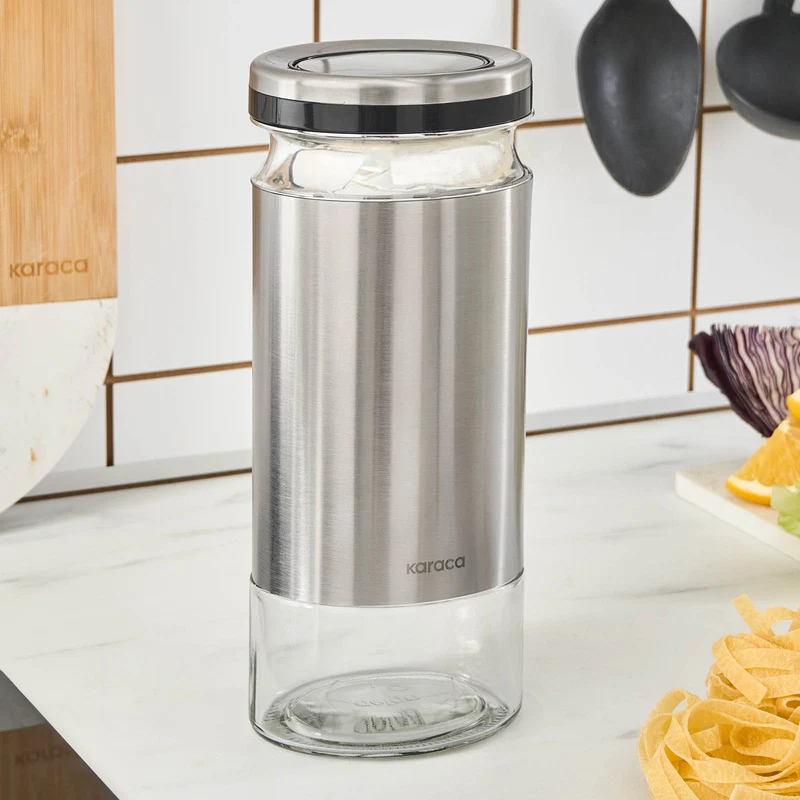 Karaca Stellum, Vorratsglas, 1210ML, Inox