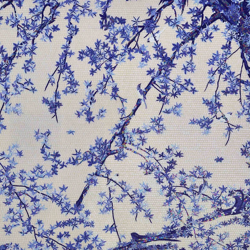 Mosaic MAPLE TREE & BIRDS by Sicis