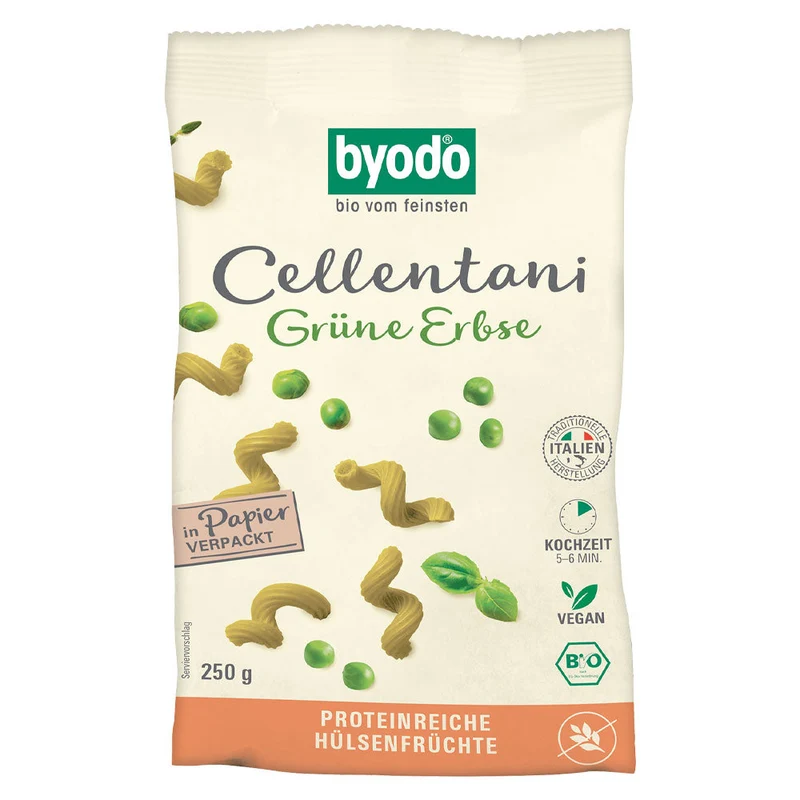 BYODO Cellentani Grüne Erbse 250g