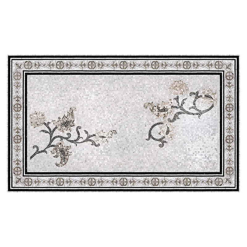 Mosaic Rug LAGAV Carrara by Sicis