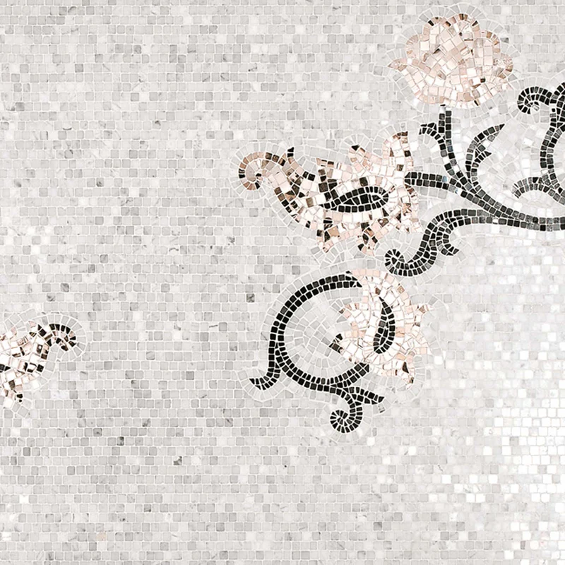 Mosaic Rug LAGAV Carrara by Sicis