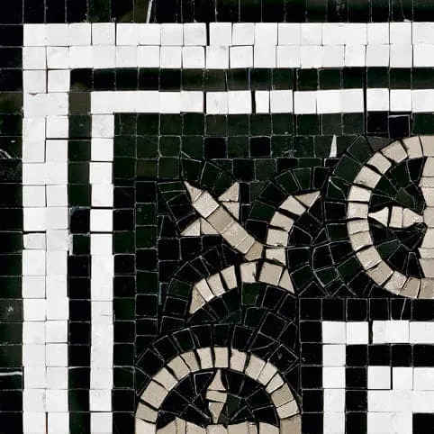 Mosaic Rug LAGAV Black by Sicis