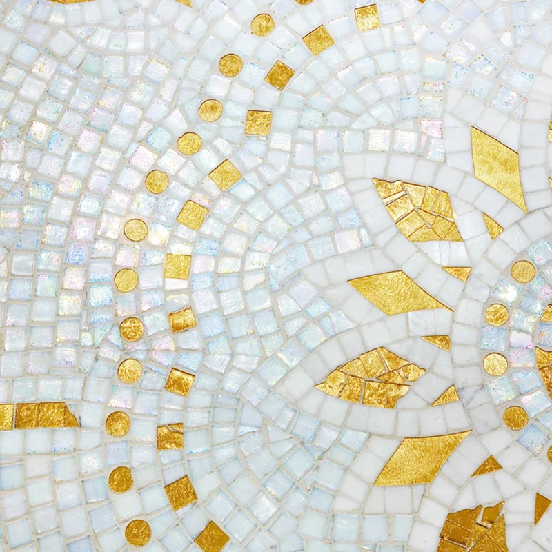 Mosaic Rug ANZIS GOLD by Sicis