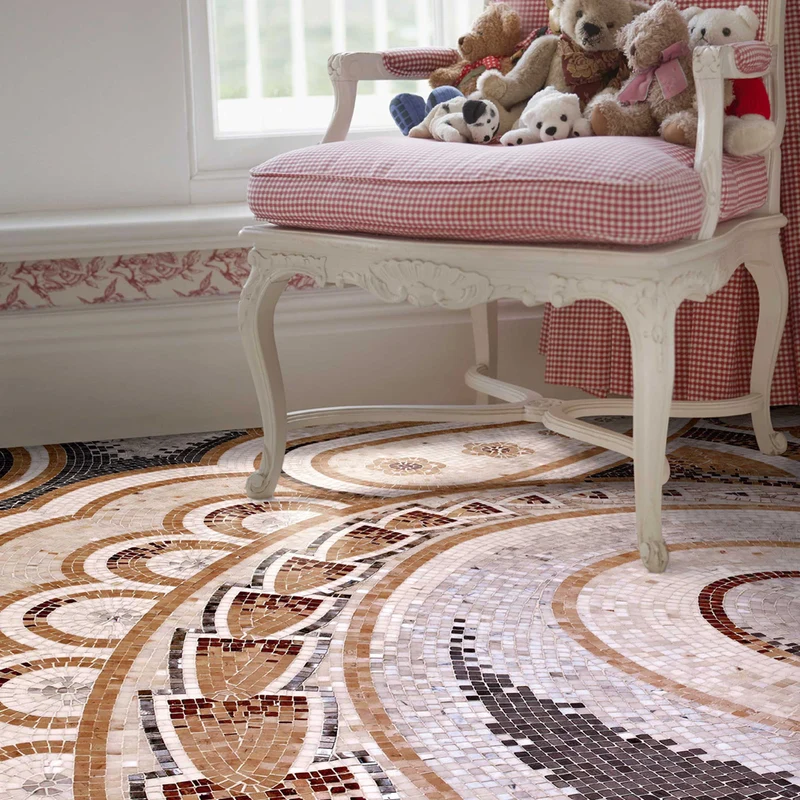 Mosaic Rug PAISLEY ART by Sicis
