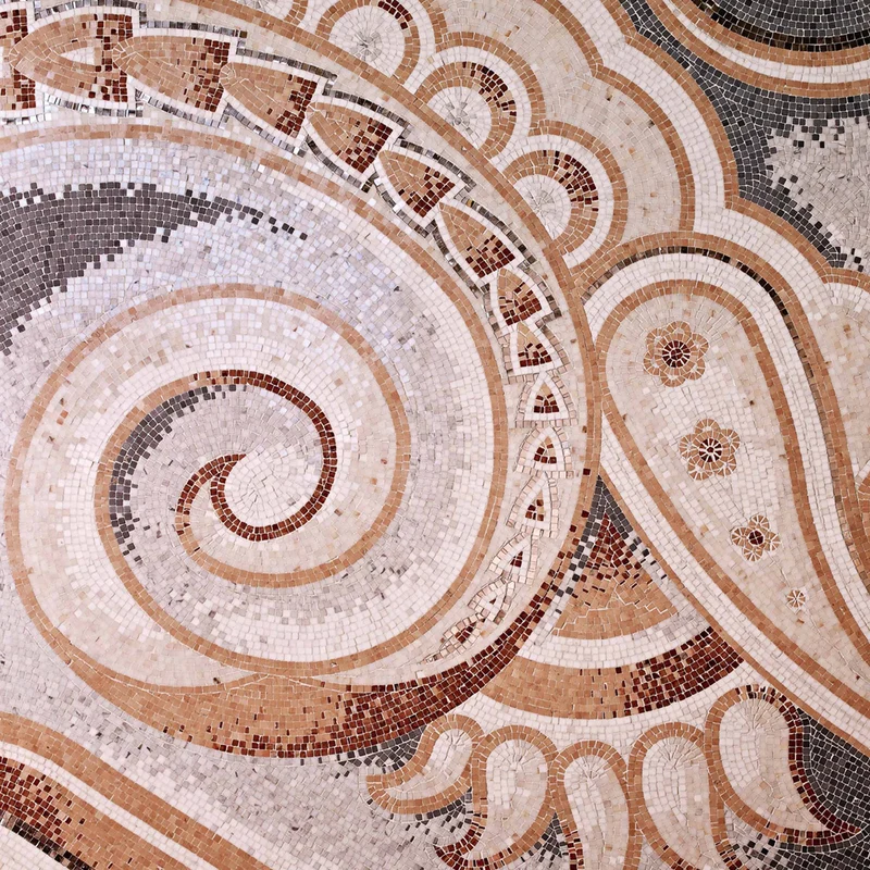 Mosaic Rug PAISLEY ART by Sicis