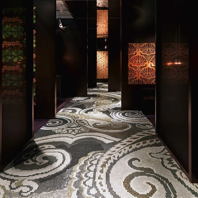 Mosaic Rug PAISLEY MUSK by Sicis