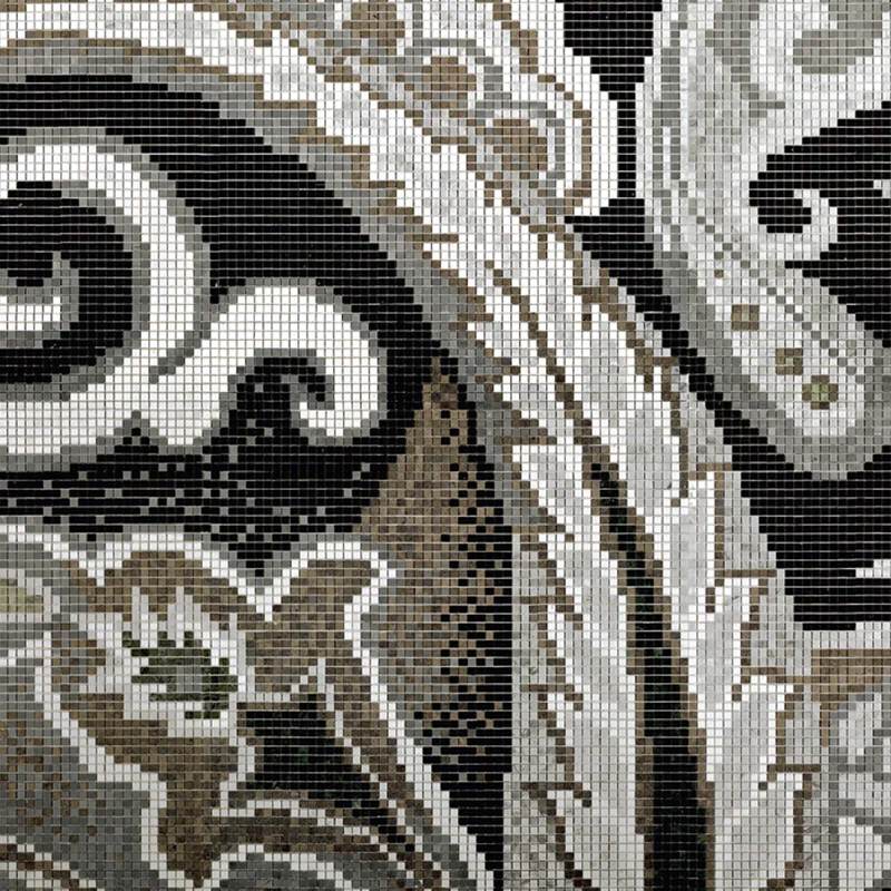 Mosaic Rug PAISLEY MUSK by Sicis