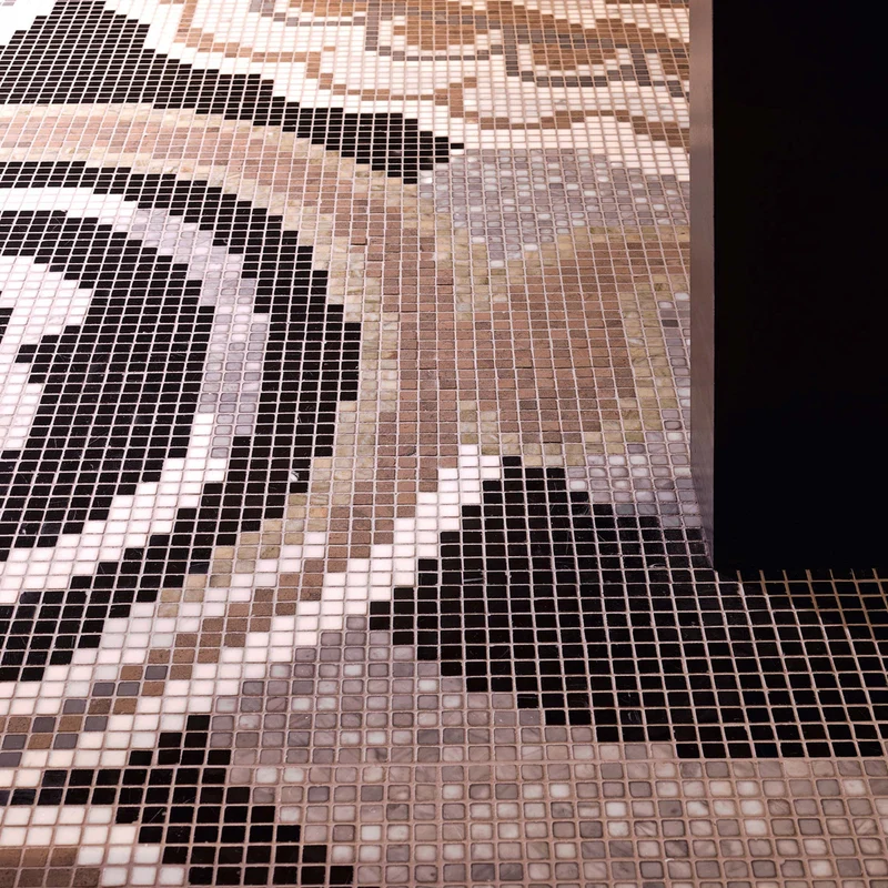 Mosaic Rug PAISLEY MUSK by Sicis