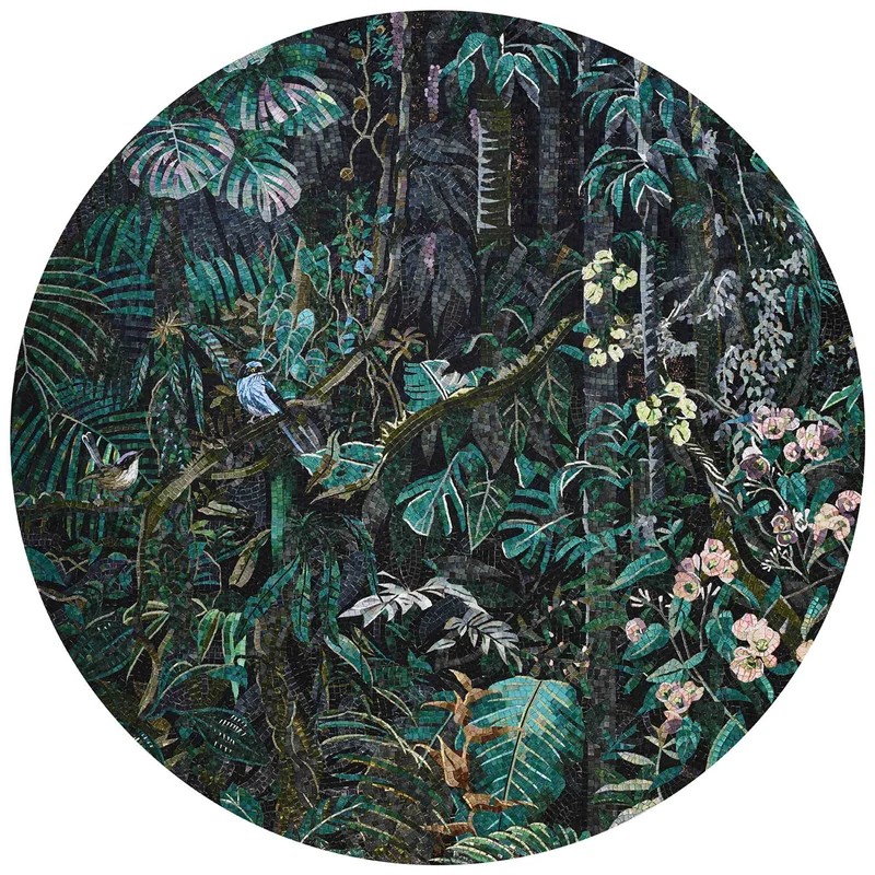 Mosaic GIAVA DARK CIRCLE by Sicis