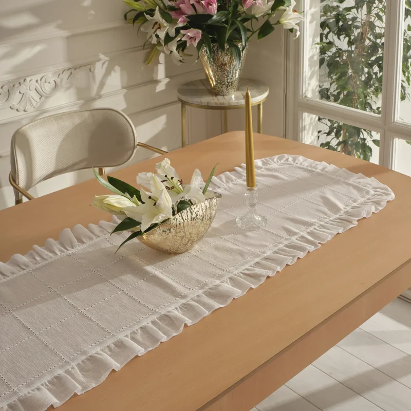 Karaca Home Lalisa Tischläufer 45X150 cm Beige