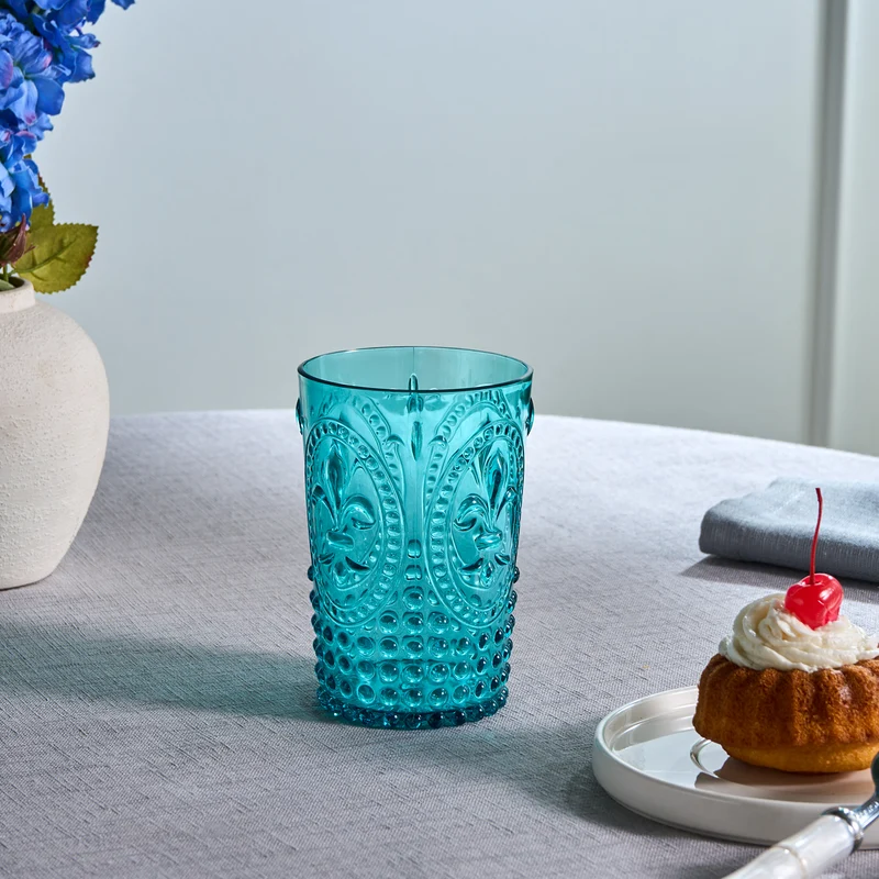 Karaca Moise Acryl Trinkglas, 400 ml, Blau