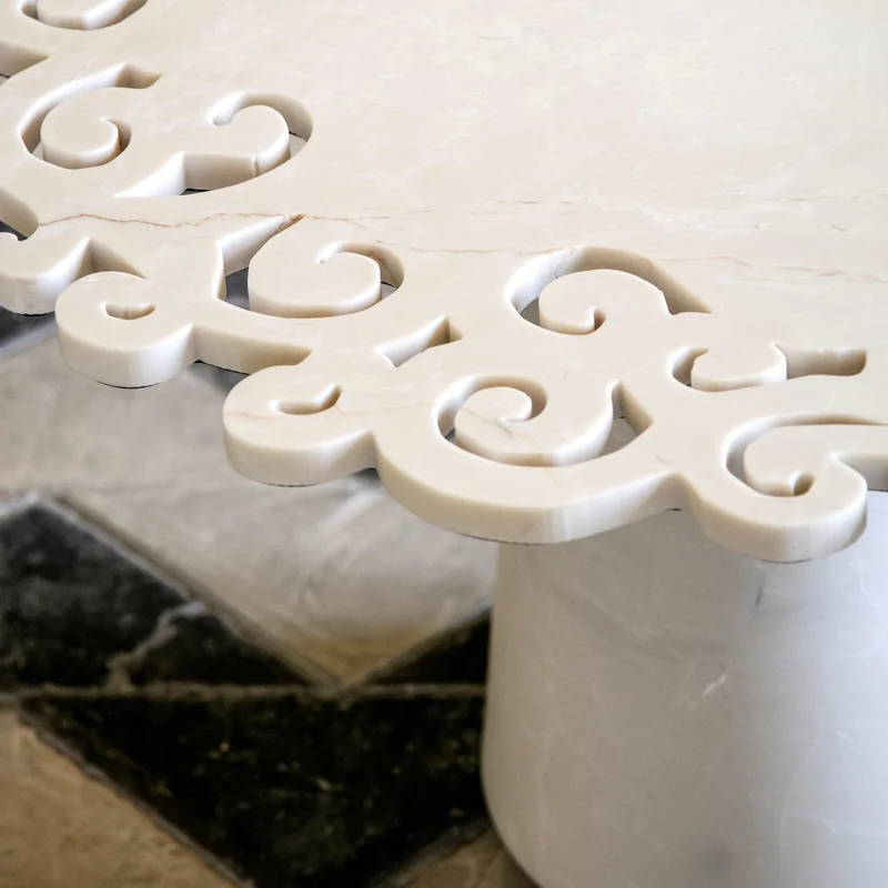 Marble Coffee Table MACRAME' by Roberto Semprini