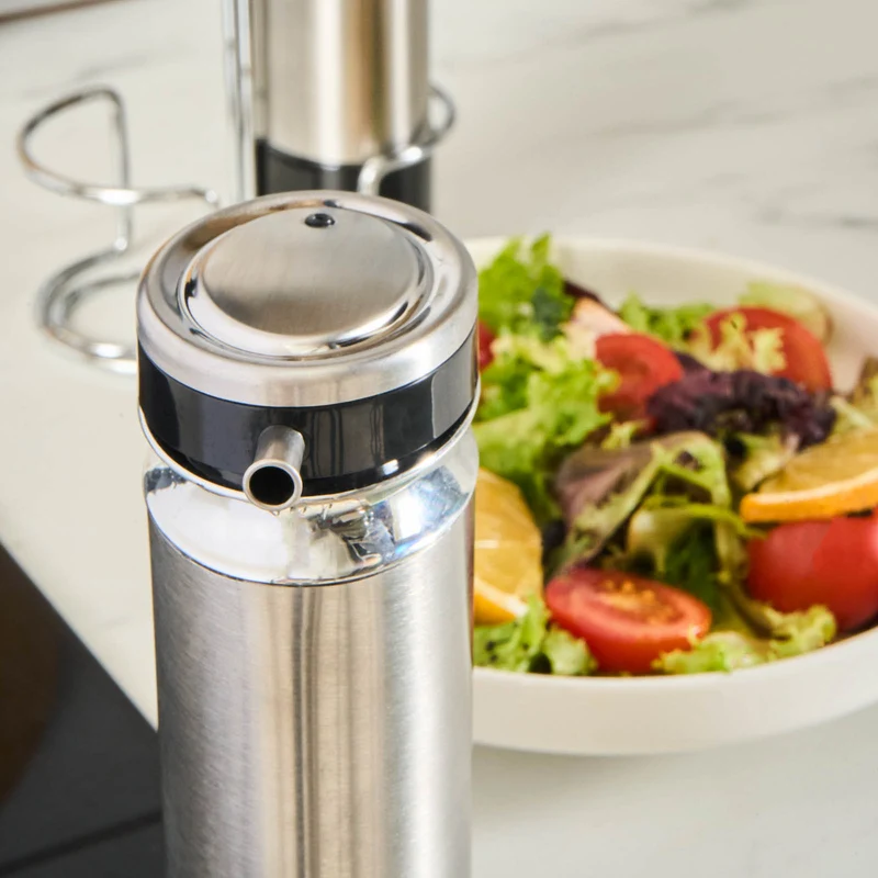 Karaca Stellum, 3-teiliges Öl- und Essigflaschen-Set, Inox