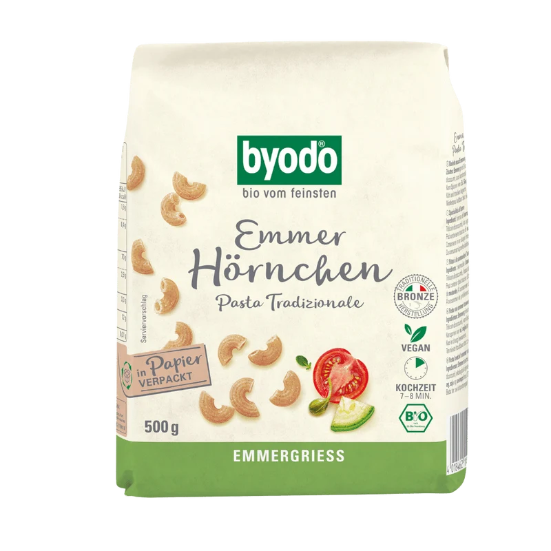 BYODO Emmer Hörnchen (Sommerdinkel) 500g